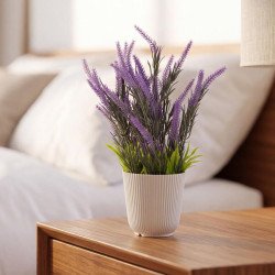Artificial Lavender Plant in Pot