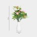 Artificial Wildflower Plant in White Plastic Pot Artificial Wildflower Plant in White Plastic Pot