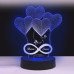 3D Illusion Personalized LED Table Lamp for Anniversary 3D Illusion Personalized LED Table Lamp for Anniversary