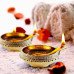 Golden Traditional and Decorative Brass Kuber Diyas set of 2 Golden Traditional and Decorative Brass Kuber Diyas set of 2