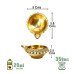 Golden Traditional and Decorative Brass Kuber Diyas set of 2 Golden Traditional and Decorative Brass Kuber Diyas set of 2