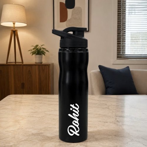 Personalized Black Stainless Steel Bottle Personalized Black Stainless Steel Bottle